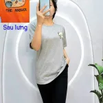 Đồ bộ quần ngố đen áo tay ngắn in hình gấu form rộng