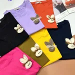 đồ bộ quần váy áo tay ngắn in hình chú thỏ nhỏ