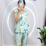 Đồ bộ tonl form lớn quần lửng áo sát nách bèo họa tiết