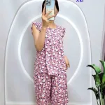 Đồ bộ tonl form lớn quần lửng áo sát nách bèo họa tiết