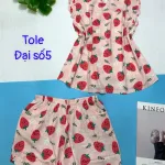 Đồ bộ vải tonl form lớn quần đùi áo sát nách bèo