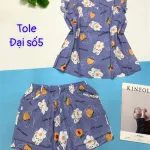Đồ bộ vải tonl form lớn quần đùi áo sát nách bèo