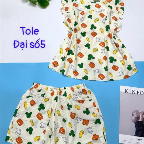 Đồ bộ vải tonl form lớn quần đùi áo sát nách bèo