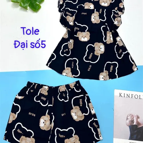 Đồ bộ vải tonl form lớn quần đùi áo sát nách bèo