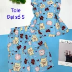 Đồ bộ vải tonl form lớn quần lững áo sát nách bèo