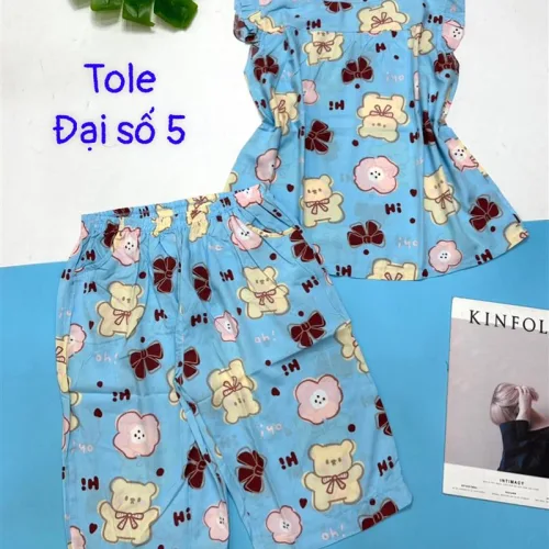 Đồ bộ vải tonl form lớn quần lững áo sát nách bèo