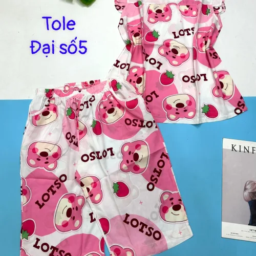 Đồ bộ vải tonl form lớn quần lững áo sát nách bèo