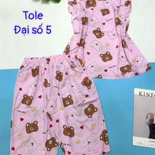 Đồ bộ vải tonl form lớn quần lững áo sát nách bèo