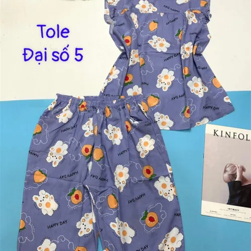 Đồ bộ vải tonl form lớn quần lững áo sát nách bèo