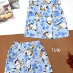 Đồ bộ vải tonl quần đùi áo sát nách bèo