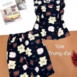 Đồ bộ vải tonl quần lửng áo sát nách bèo