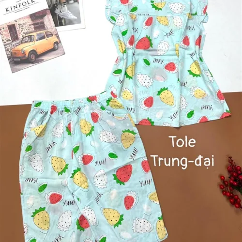 Đồ bộ vải tonl quần lửng áo sát nách bèo