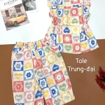 Đồ bộ vải tonl quần lửng áo sát nách bèo