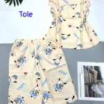 Đồ bộ vải tonl quần lửng áo sát nách bèo