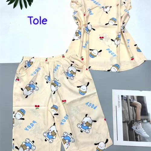 Đồ bộ vải tonl quần lửng áo sát nách bèo