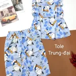 Đồ bộ vải tonl quần lửng áo sát nách bèo