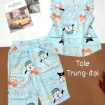 Đồ bộ vải tonl quần lửng áo sát nách bèo