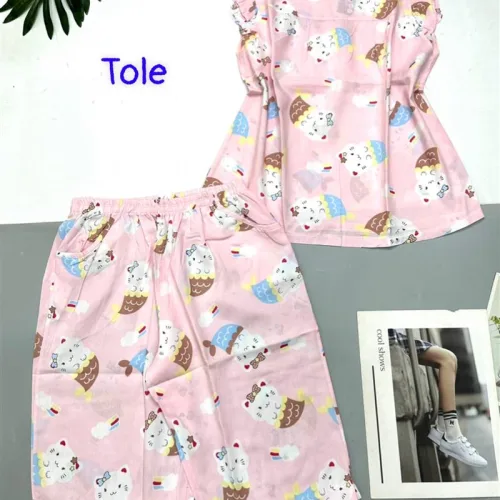 Đồ bộ vải tonl quần lửng áo sát nách bèo
