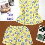 Đồ bộ vải tonl quần đùi áo sát nách bèo