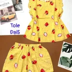 Đồ bộ vải tonl quần đùi áo sát nách bèo