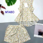 Đồ bộ vải tonl quần đùi có nút phía sau lưng