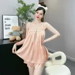 đog bộ latin quần đùi áo dây trơn nhún