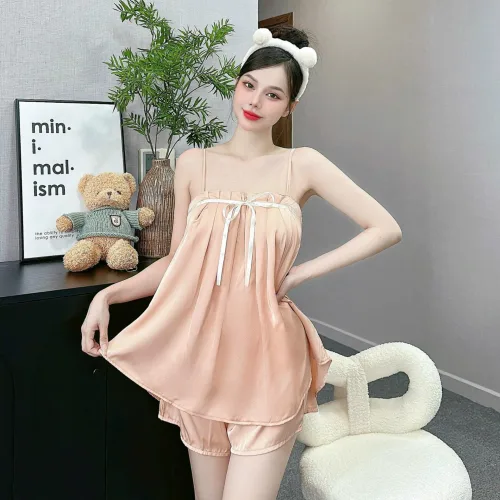 đog bộ latin quần đùi áo dây trơn nhún