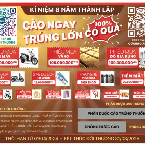 Đông anh ra sản phẩm mới chạy chương trình khuyễn mãi lớn em đã có giá sỉ inbox nhân viên em báo giá mai hàng về em chia cho khách dặn sớm