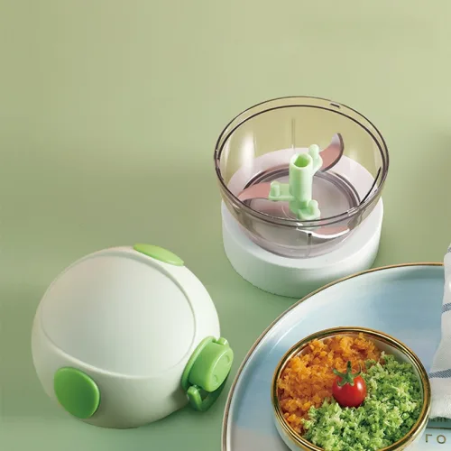 Dụng Cụ Xay Tỏi Mini Máy Xay Mini Kéo Tay Hình Con Heo Đa Năng 8.5x9.3cm