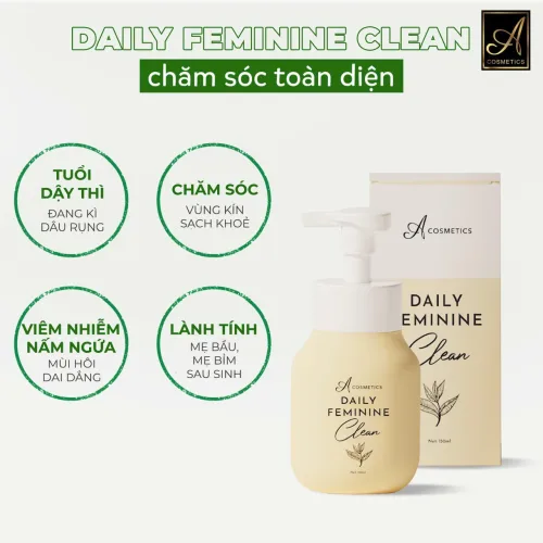Dung Dịch Vệ Sinh A Cosmetics Daily Feminine Clean 150ml - Tặng Nước Hoa Vùng Kín 5ml