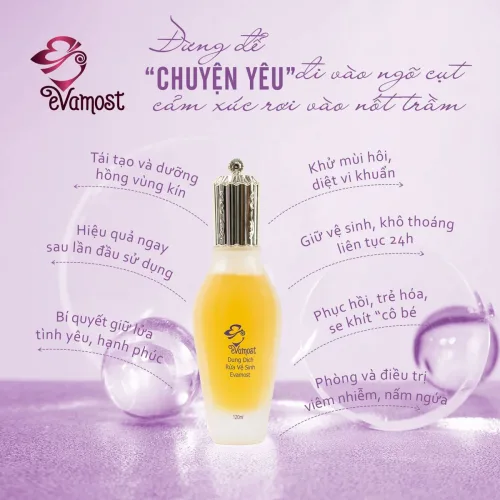 Dung dịch vệ sinh EVAMOST - bí quyết giữ chàng của nàng hiện đại