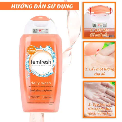 Dung Dịch Vệ Sinh Phụ Nữ Femfresh Intimate Skin Care Daily Wash 250ml