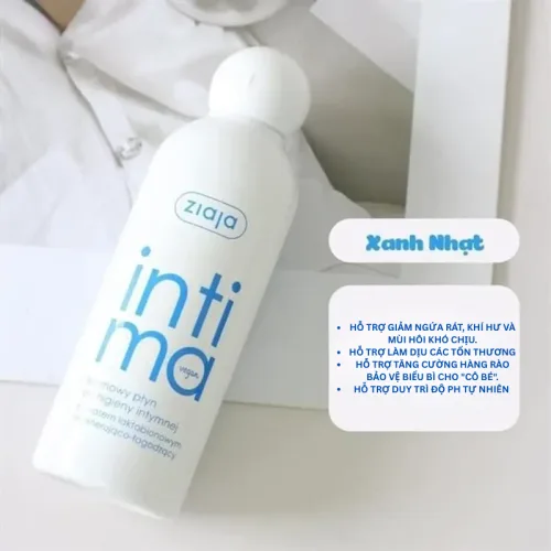 Dung Dịch Vệ Sinh Phụ Nữ Ziaja Intimate 200ml Xanh Dương Nhạt