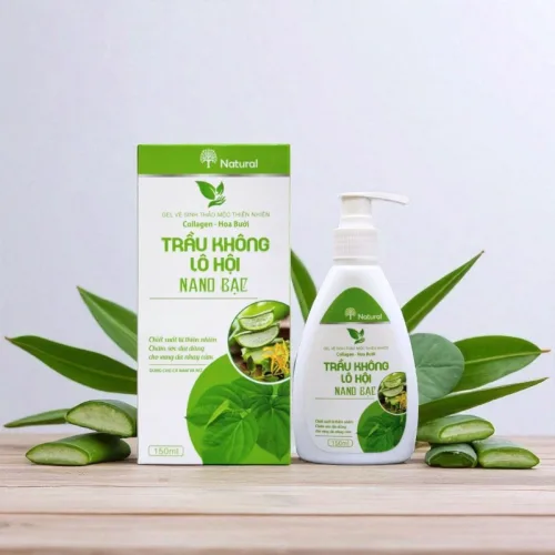 Dung Dịch Vệ Sinh Trầu Không Lô Hội Nano Bạc Thảo Mộc Thiên Nhiên 150ml