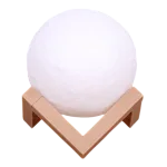 Đèn Ngủ Hình Mặt Trăng 3D - Đèn Trang Trí Phòng Ngủ Kèm Đế 10x8.5x8.5cm