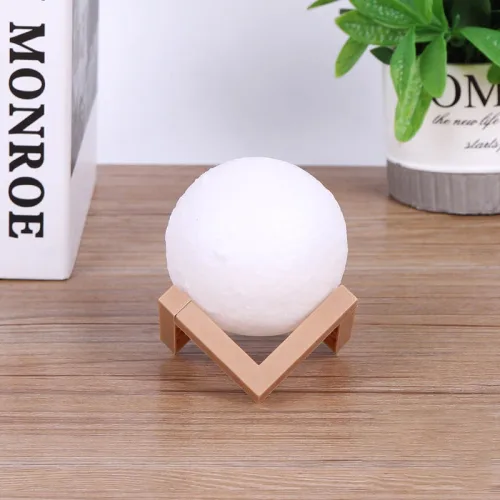 Đèn Ngủ Hình Mặt Trăng 3D - Đèn Trang Trí Phòng Ngủ Kèm Đế 10x8.5x8.5cm