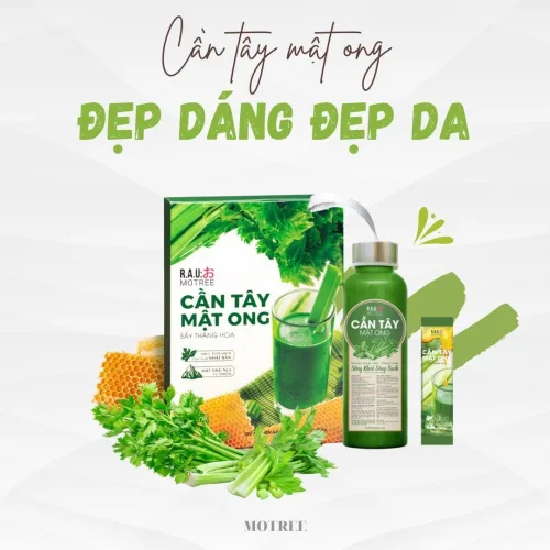 🌿 Detox cơ thể – đẹp da, đẹp dáng với cần tây mật ong motree