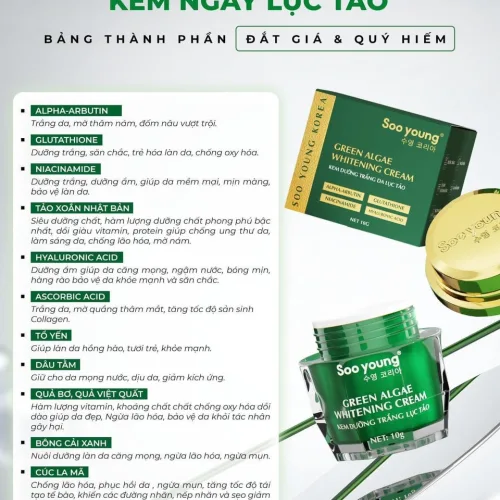 Face ngày Lục Tảo bảng thành phần đinh cao