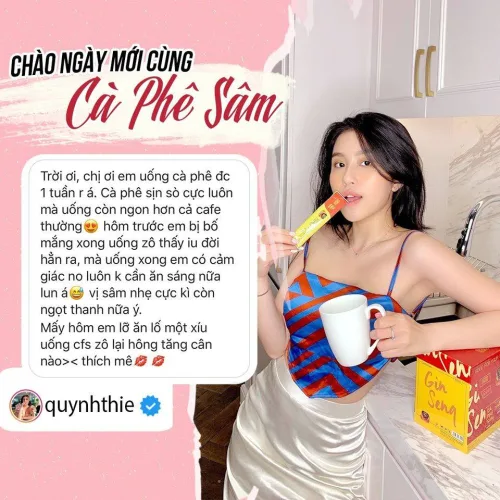 Feedback xịn xò của khách dùng cà phê sâm