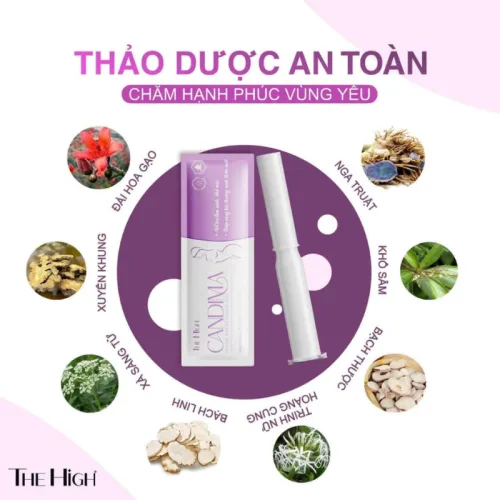 Gel Dung Dịch Vệ Sinh Phụ Nữ Candima The High Hộp 8 Gói 5ML - Dung Dịch Vệ Sinh The High