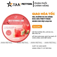 Gel Dưỡng Da Đa Năng Prettyskin Dưa Hấu Watermelon Soothing Gel 300ml