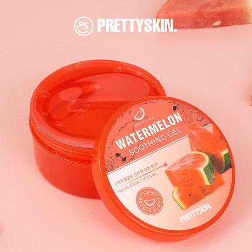 Gel Dưỡng Da Đa Năng Prettyskin Dưa Hấu Watermelon Soothing Gel 300ml