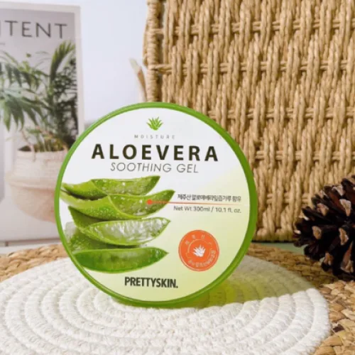 Gel Dưỡng Da Lô Hội  Pretty Skin Aloe Vera Soothing Gel với chiết xuất hoàn toàn từ lô hội nguyên chất 100%
