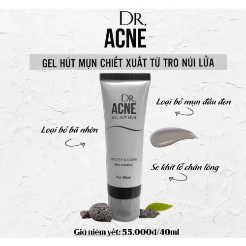 Gel Lột Mụn Đầu Đen Dr.Acne Smooth & Clean 40ml