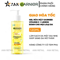Gel Sữa Rửa Mặt Garnier Sạch Dịu Nhẹ Bright Complete Vitamin C Gel Wash 120ml
