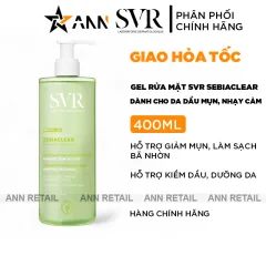 Gel Rửa Mặt SVR - Sữa Rửa Mặt SVR Dành Cho Da Dầu Mụn Nhạy Cảm  400ml