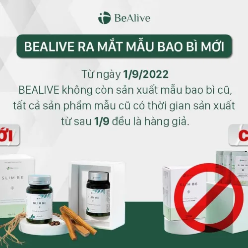 Giảm Cân Slim Be Bealive Dạng lọ 30 viên