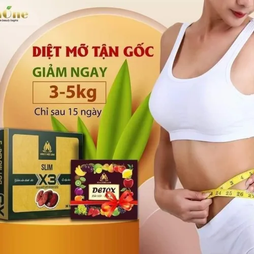 Giảm cân slim X3 đông y mộc linh siêu đốt mỡ