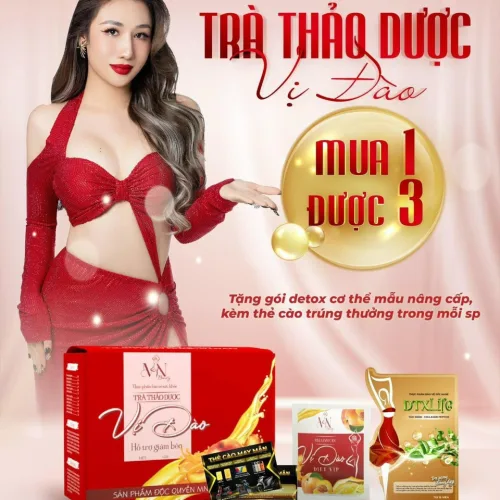 Giảm Cân Vị Đào Tặng Kèm Thẻ Cào May Mắn