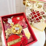 Giỏ Quà 5 Món - Quà Tặng Tết Sang Trọng - Quà Trang Trí Tết - Giỏ Quà Tết